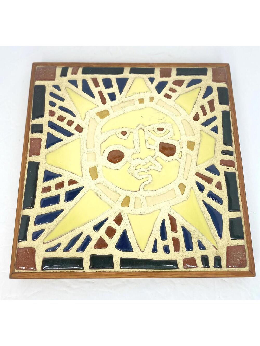 Sunburst Square Mosaic Art Wall Art 8.5” X 8.5”